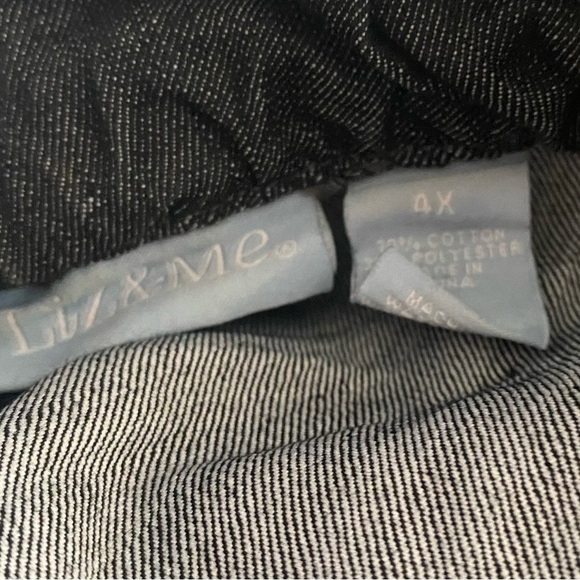 NWOT Catherines Liz & Me Jacket, Dark wash, Denim, Plus Sz 4x, 30W, 32W - Picture 3 of 11